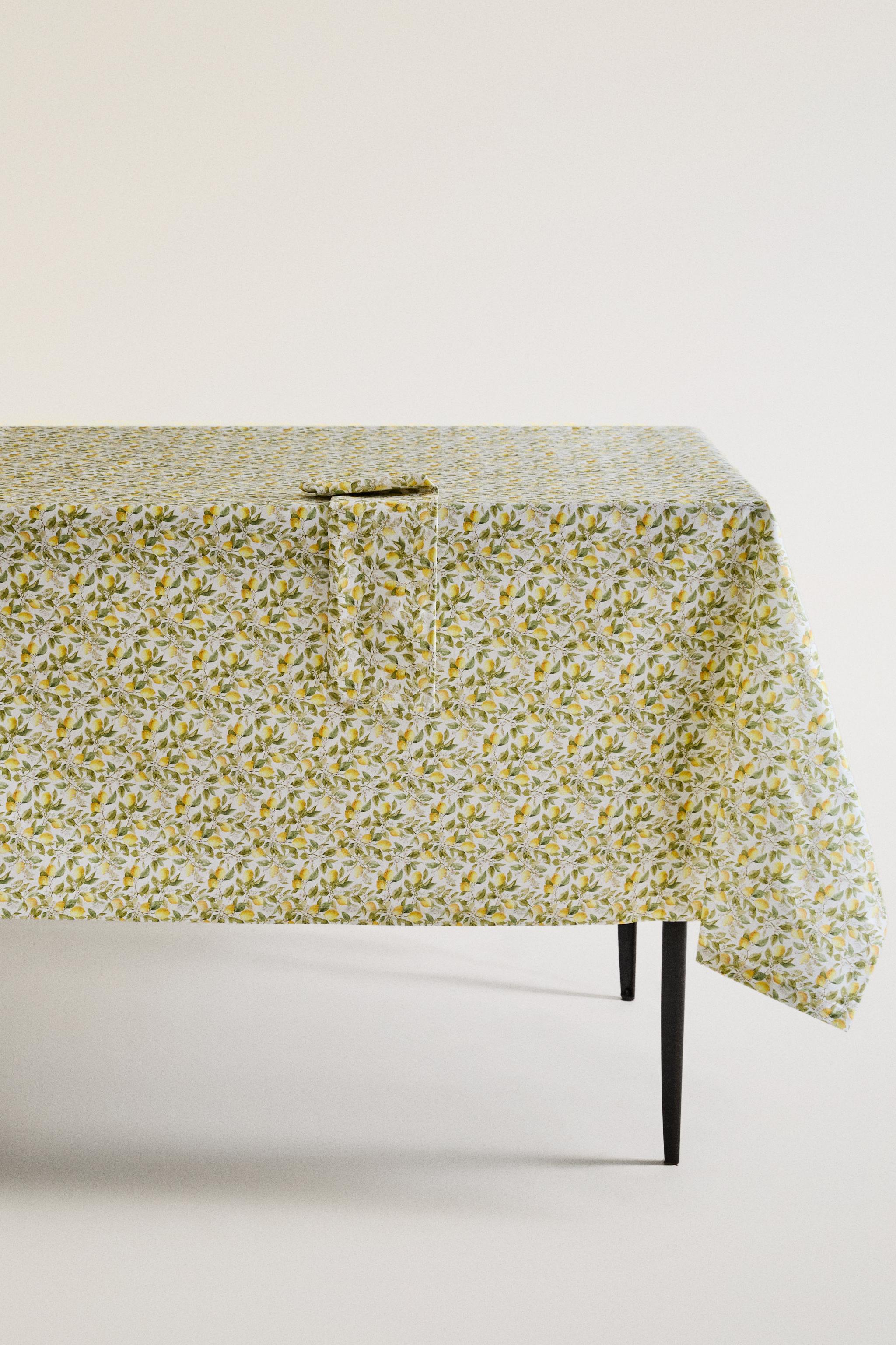 NAPPE COTON RÉSINE CITRONS