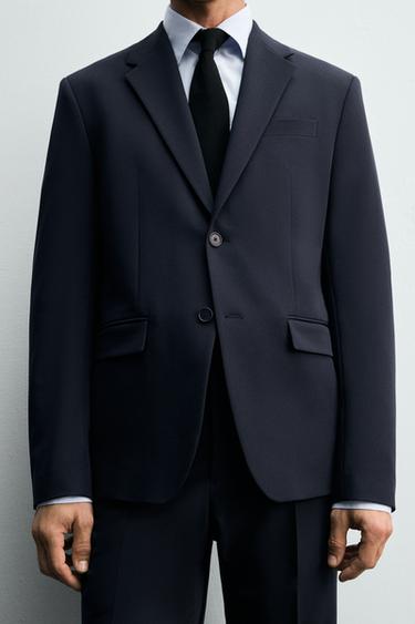 COMFORT SUIT BLAZER - Navy blue by Zara - Image 5
