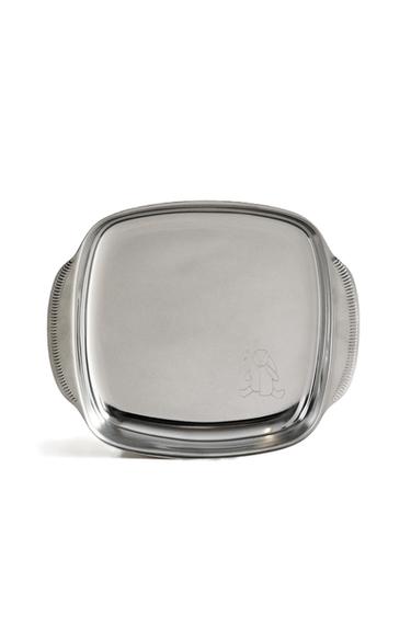 PIATTO BAMBINI METALLO CONIGLIO - Acciaio di Zara