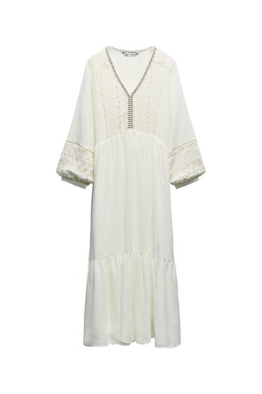 EMBROIDERED MAXI DRESS