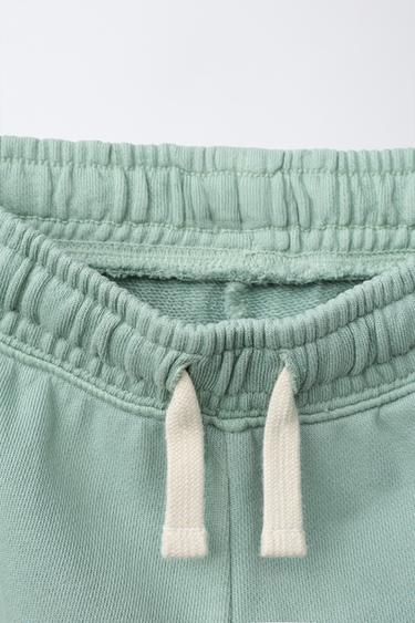 EMBROIDERED BALLOON PLUSH TROUSERS - Sea green by Zara - Image 2