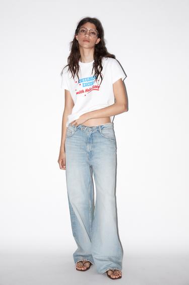 CAMISETA EFEITO LAVADO HELLO KITTY © 2025 SANRIO - Branco da Zara