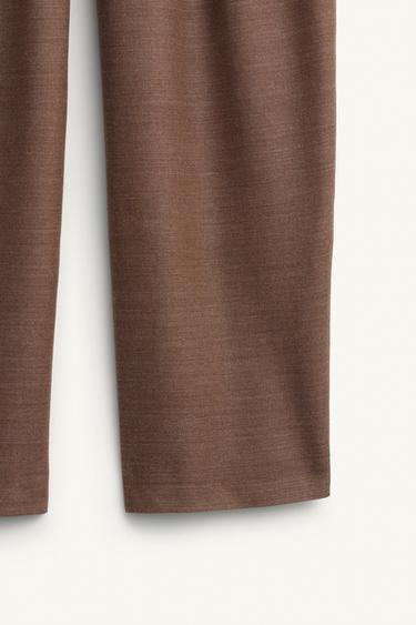 PANTALON WIDE FIT CEINTURE ÉDITION LIMITÉE - Marron / Taupe de Zara - Image 10