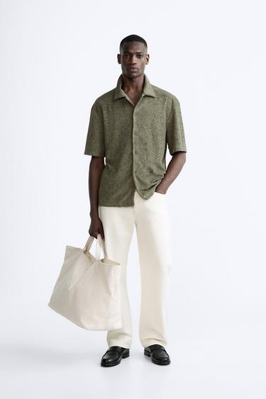 CHEMISE JACQUARD RIZO - Kaki de Zara - Image 0