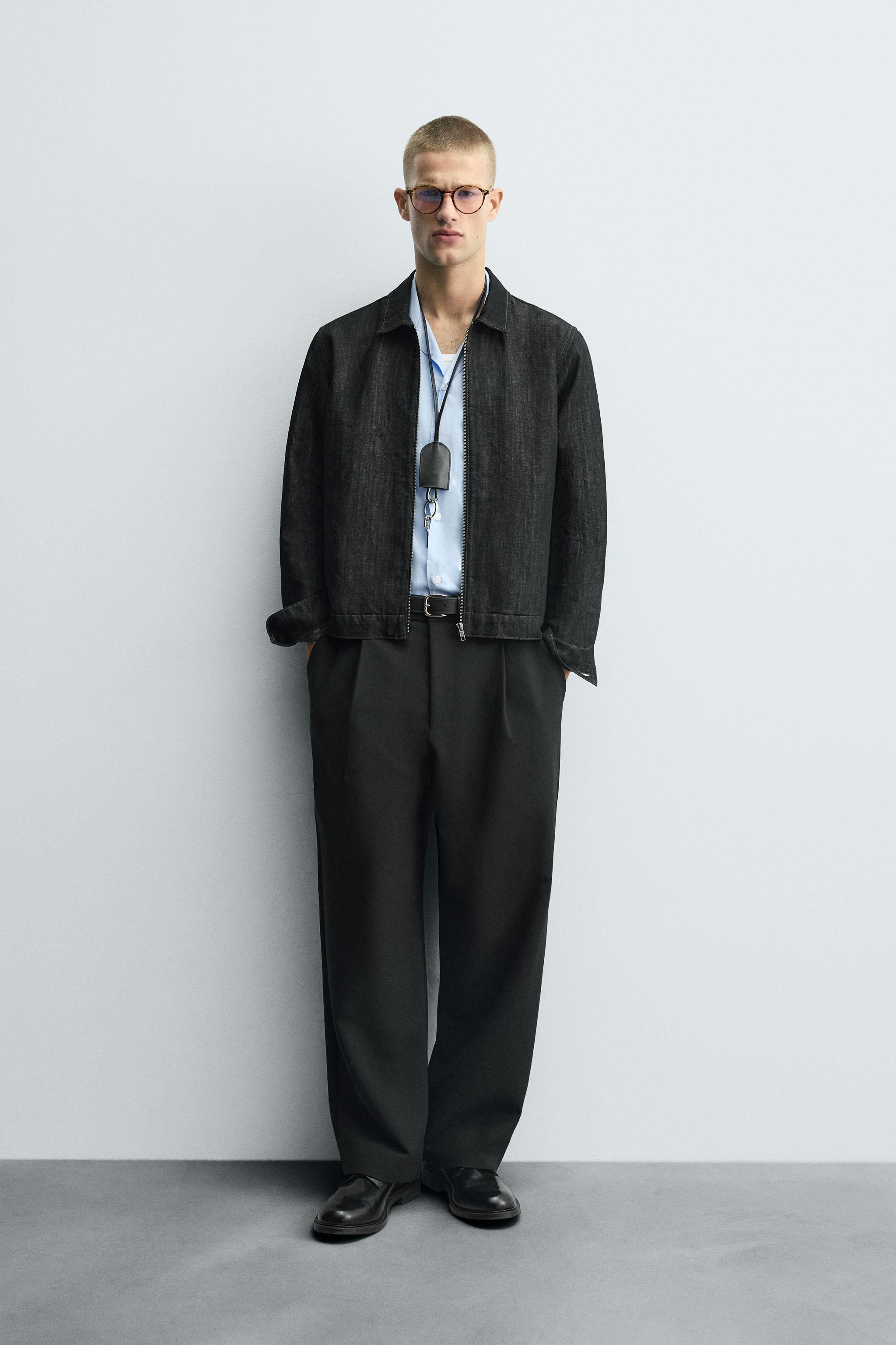 zara wide fit プリーツパンツ スラックス EU 38ブラック ZARA メンズ 新品 WIDE-FIT プリーツ パンツ BL 38 - メルカリ