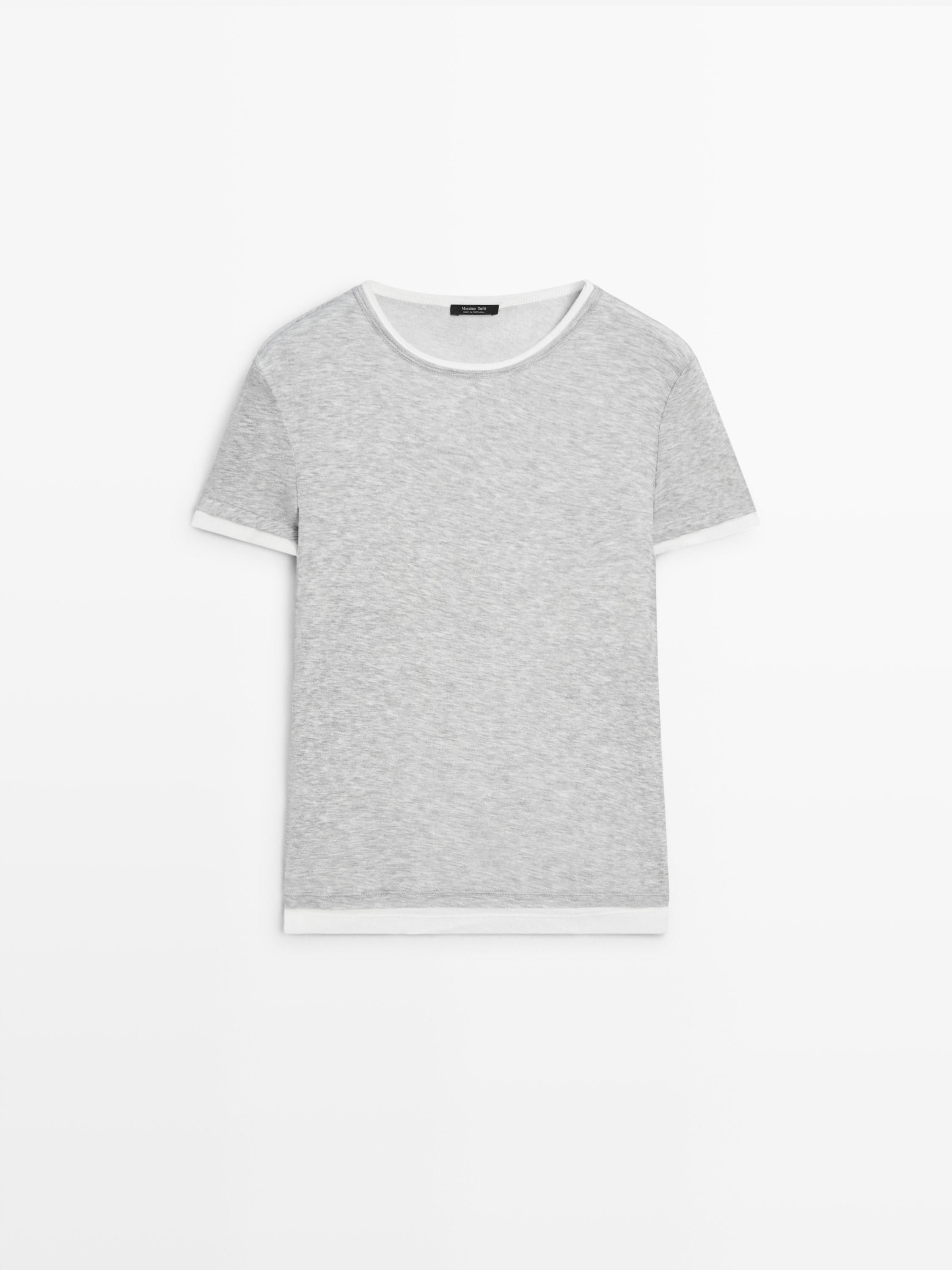 T-shirt à manches courtes double finition