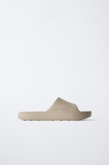 BATH SLIDE SANDALS - Ecru White by Zara
