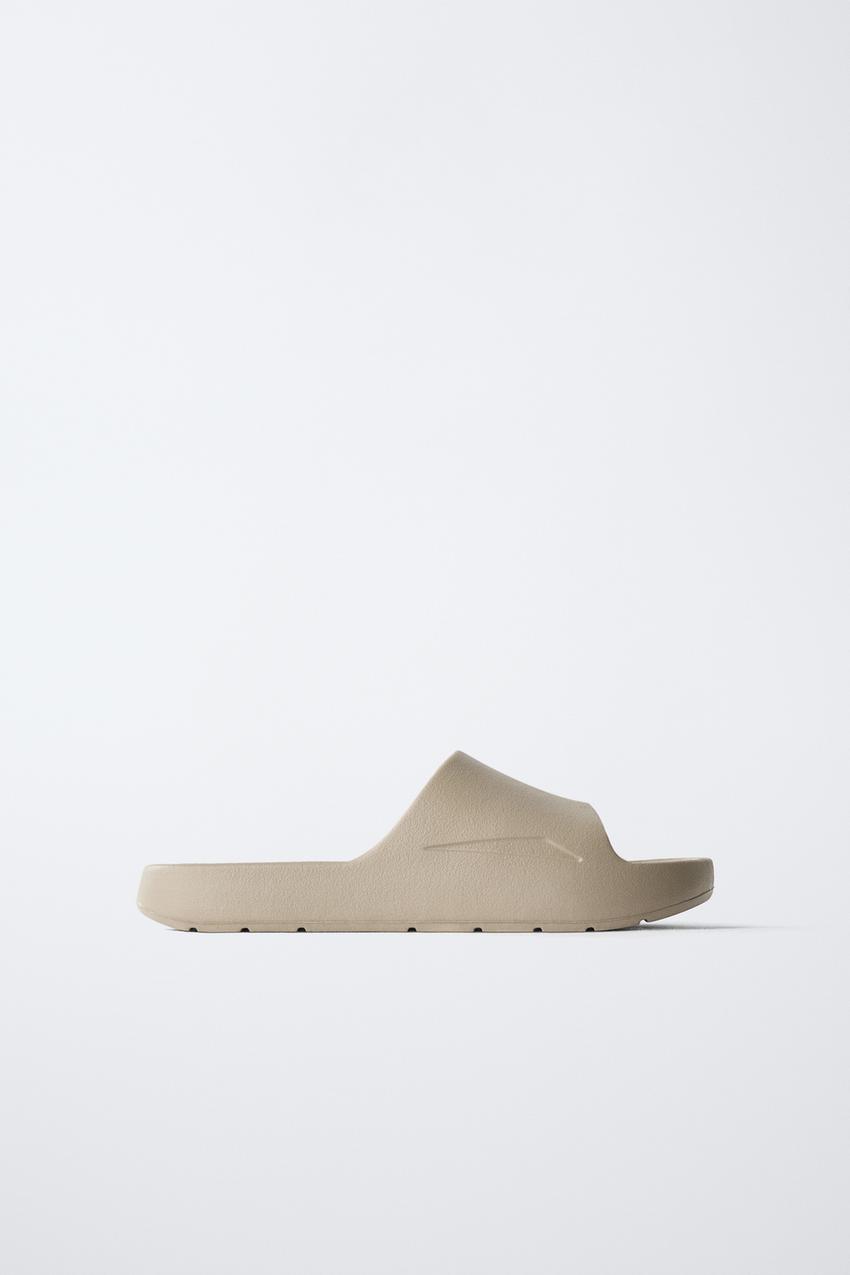 SLIDE SANDALS - Off White | ZARA United States SLIDE SANDALS - Off White | ZARA United States