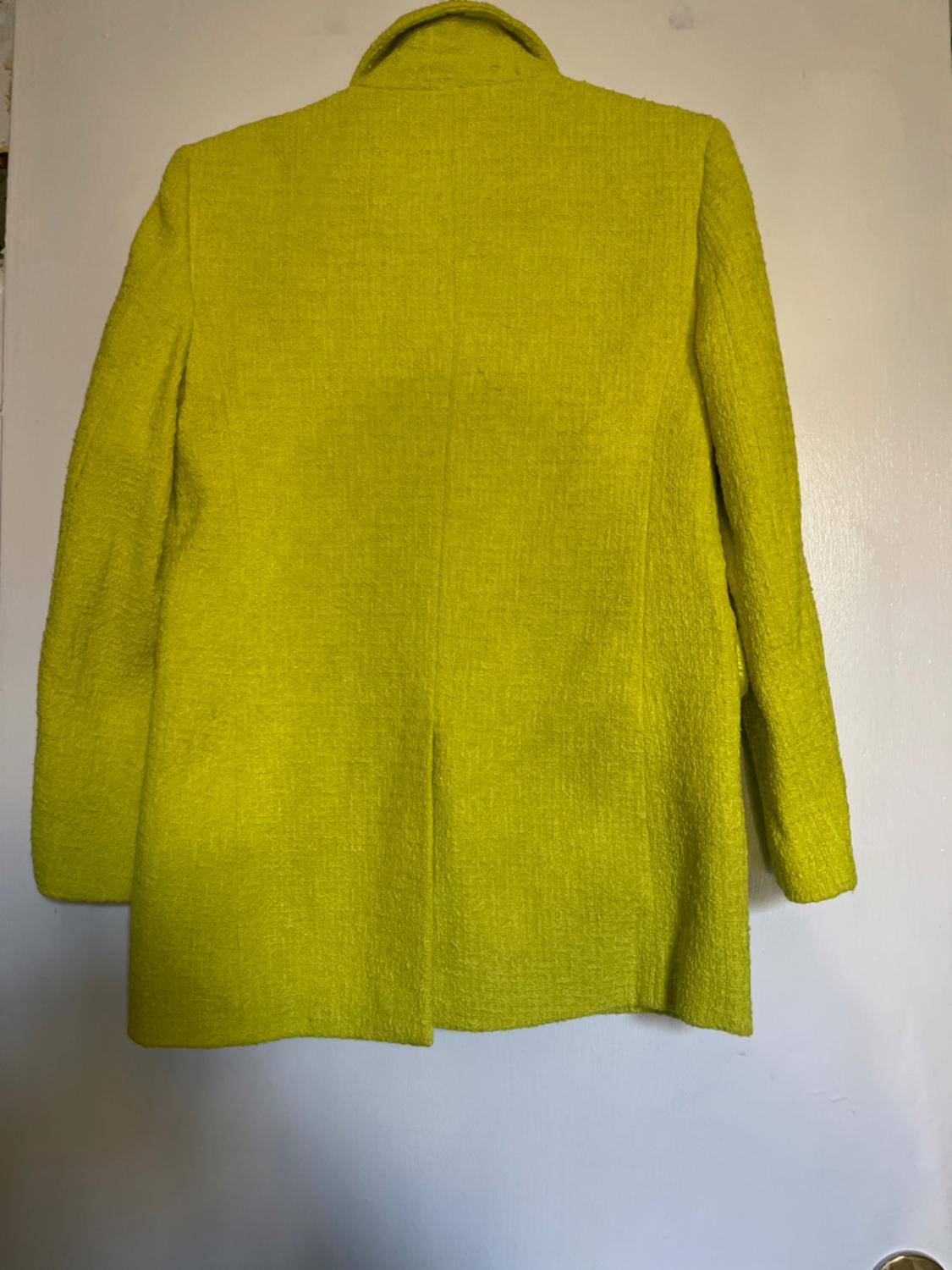 BUTTONED TEXTURED WEAVE BLAZER - Image 4