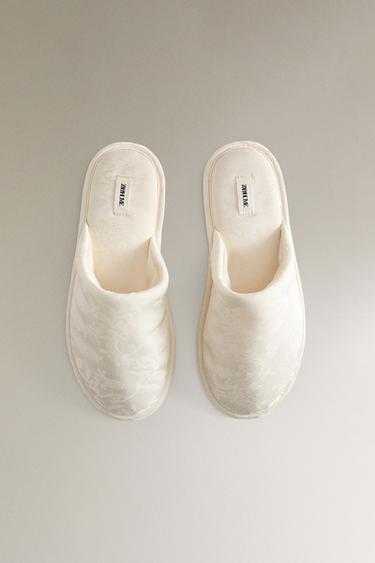JACQUARD MULE SLIPPERS - Beige by Zara - Image 2