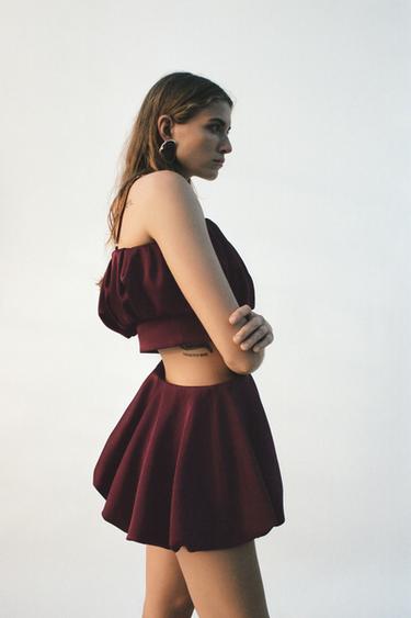TOP AND BALLOON SKORT SET - Raspberry by Zara - Image 0