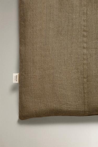 LINEN TOPPER - Light beige by Zara - Image 2