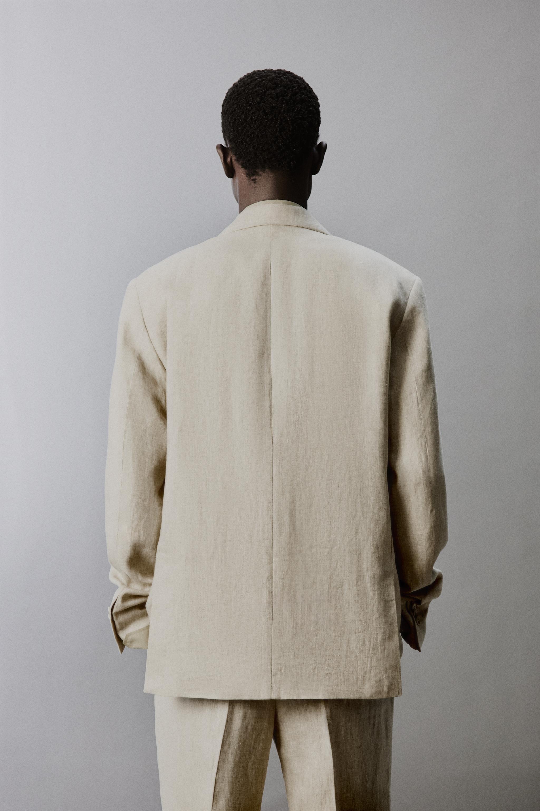 100% LINEN SUIT BLAZER