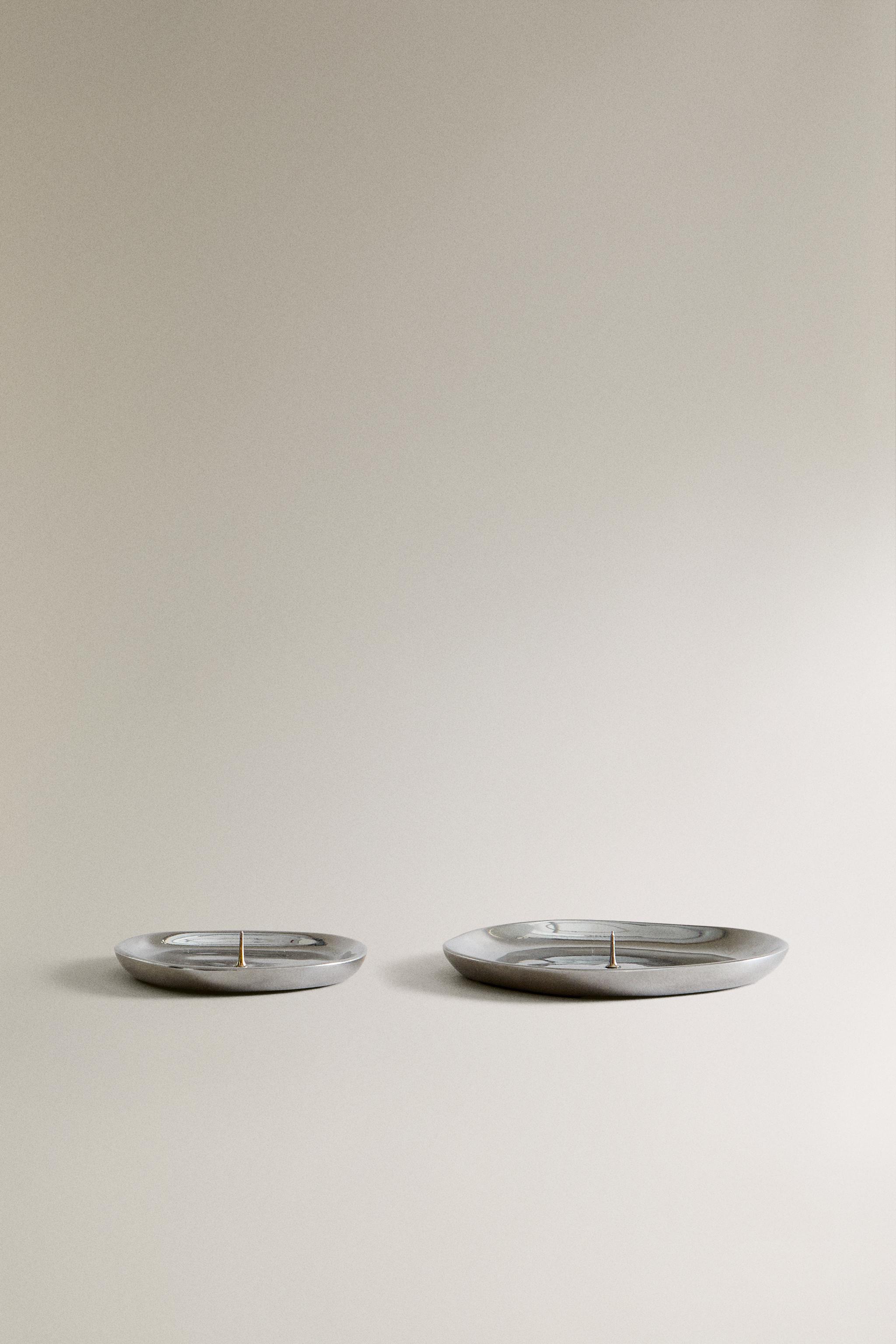 SILVER ALUMINUM TEALIGHT HOLDER - Silver | ZARA United States