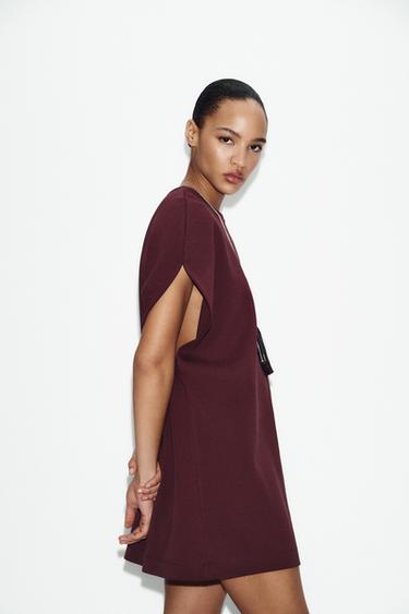 VESTIDO CORTO INTERLOCK - Vino de Zara