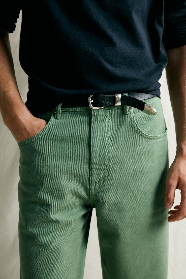 Jeans de corte relajado con efecto lavado 5
