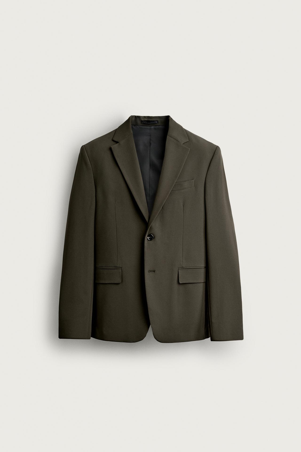 COMFORT SUIT BLAZER — Dark green