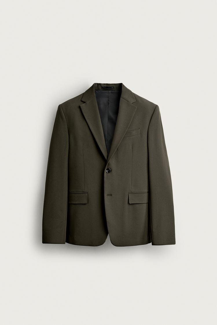 COMFORT SUIT BLAZER — Dark green