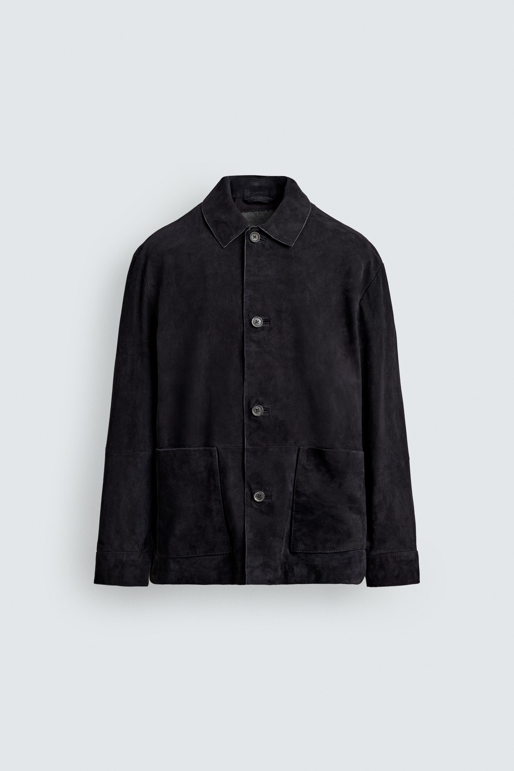 SURCHEMISE EN CUIR DAIM
