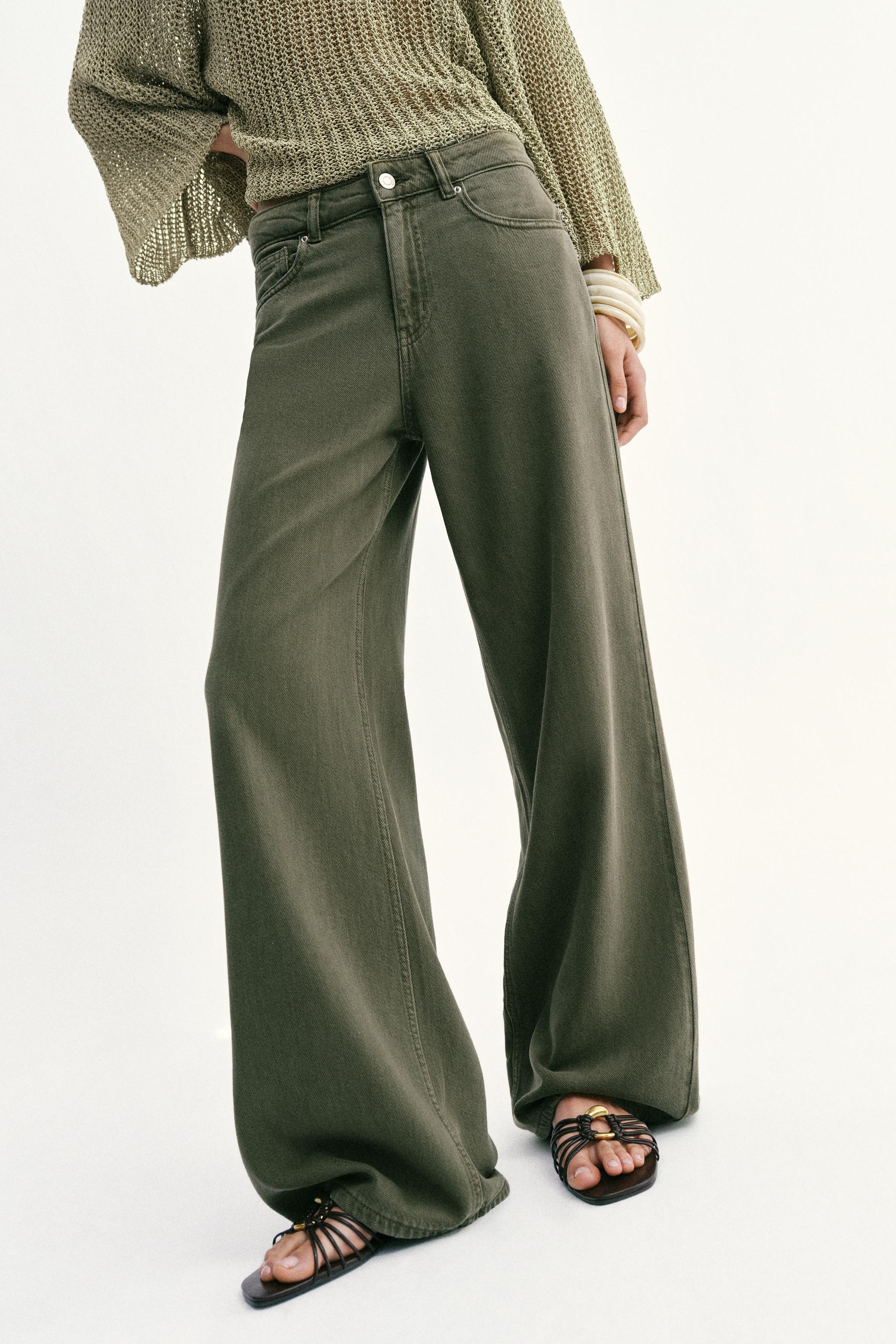 Z1975 HIGH-WAISTED FLUID WIDE LEG JEANS