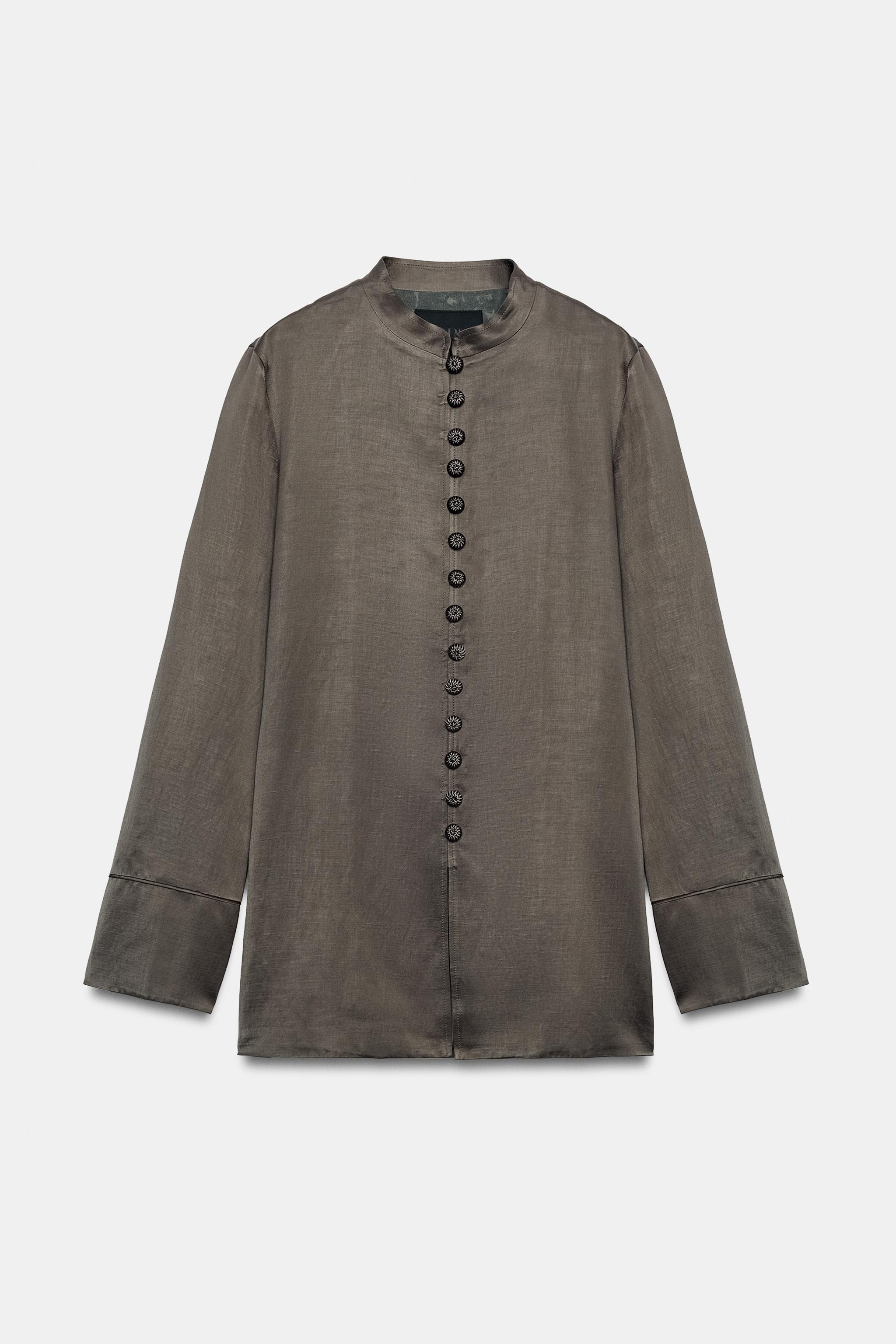 ZW COLLECTION SATIN-FINISH JACKET