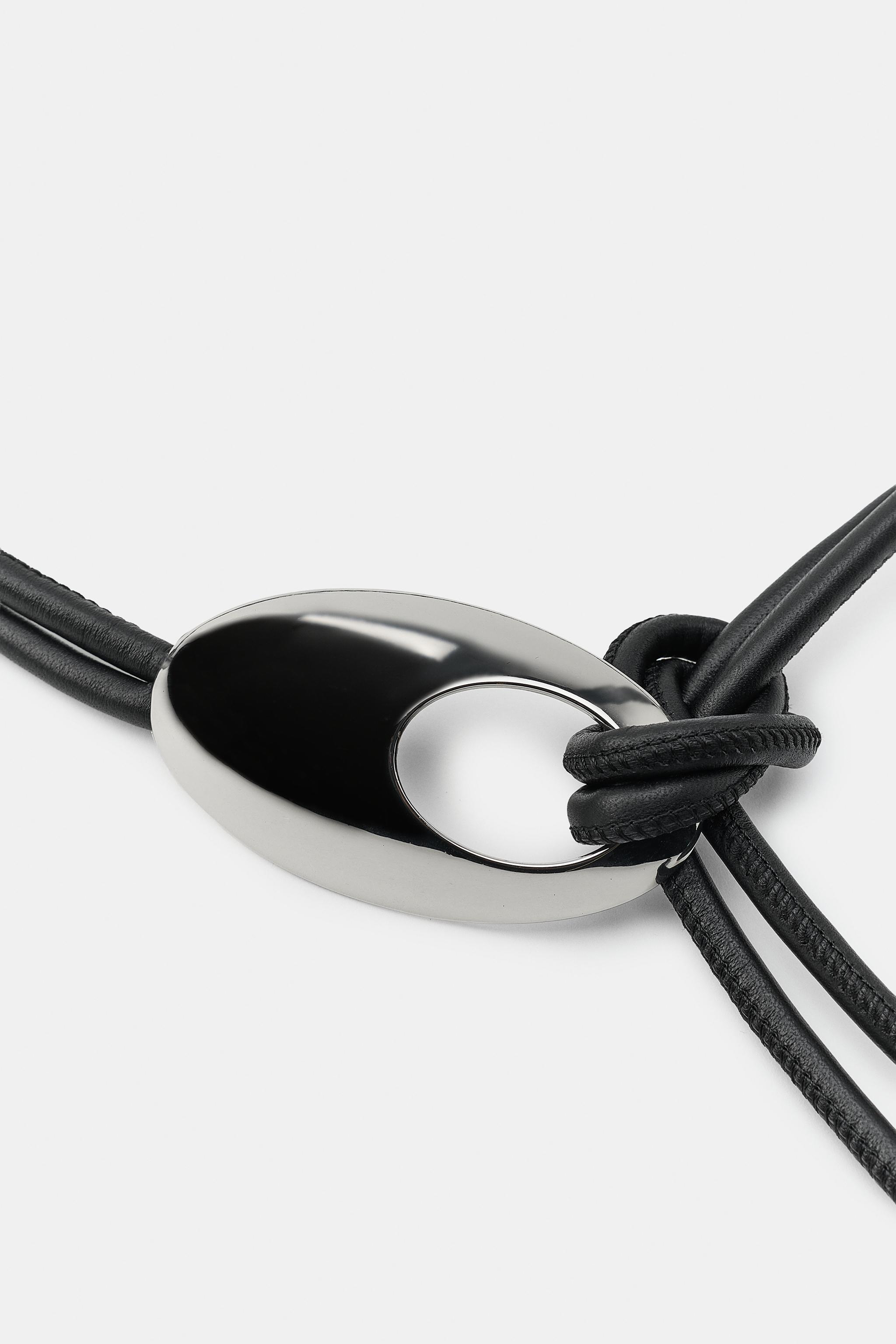 100% LEATHER DOUBLE CORD BELT