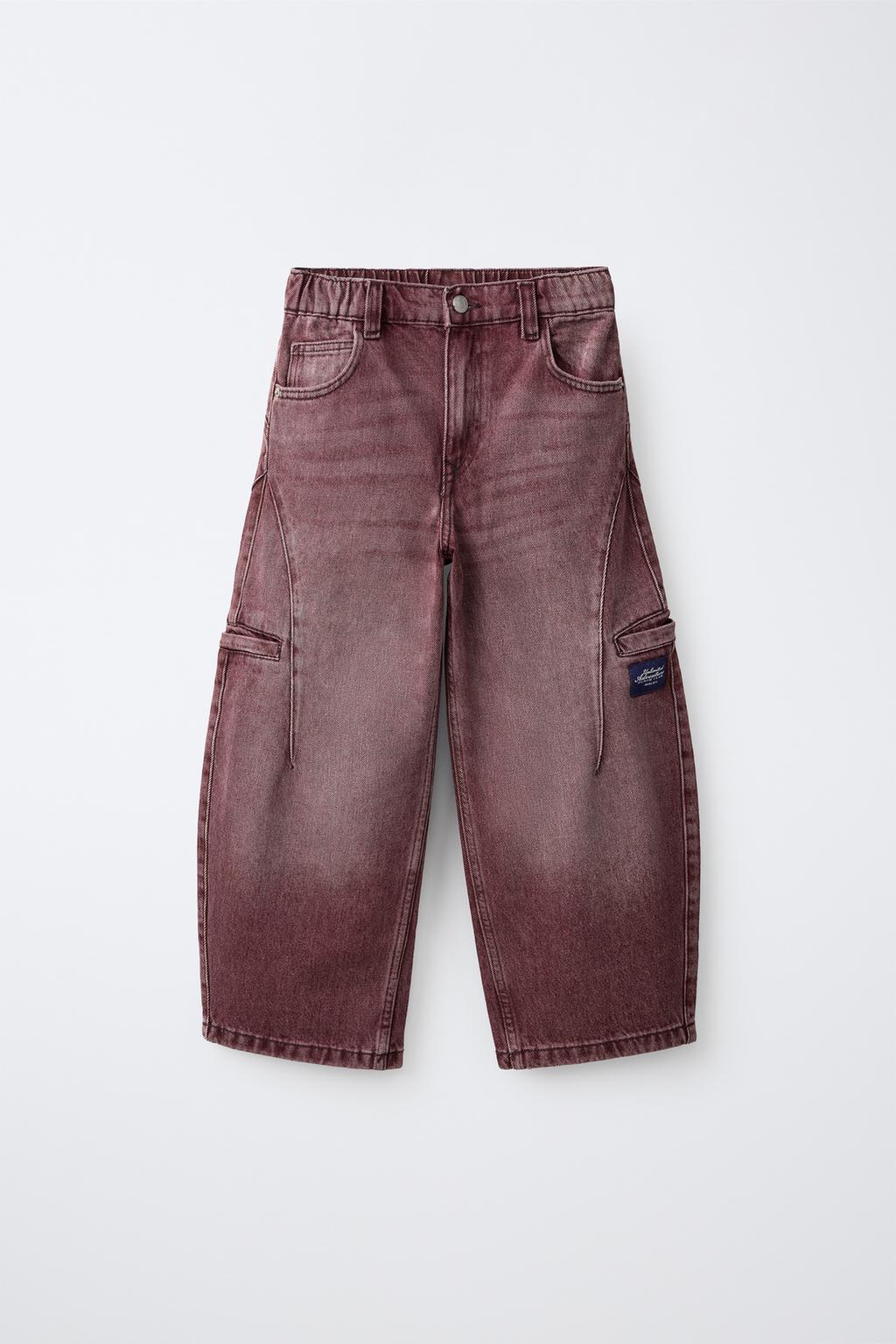 BARREL CARGO TROUSERS WITH LABEL