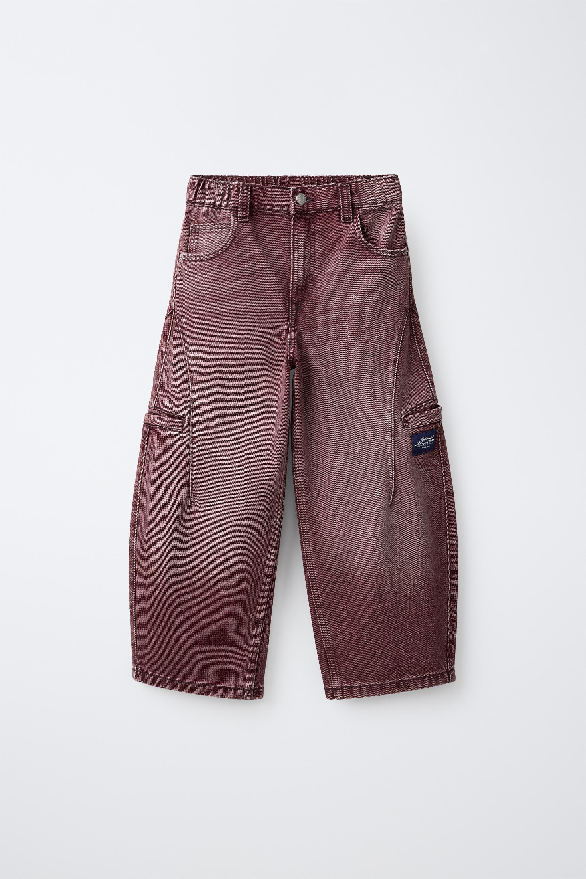 PANTALON BARREL CARGO ÉTIQUETTE