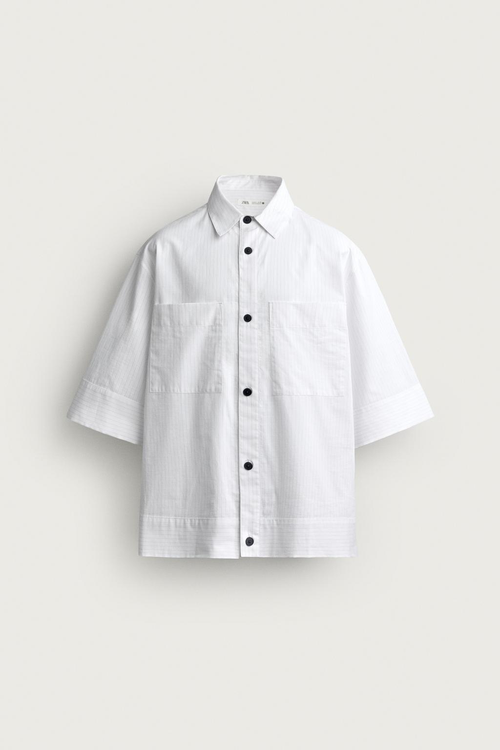 STRIPED BOXY FIT SHIRT