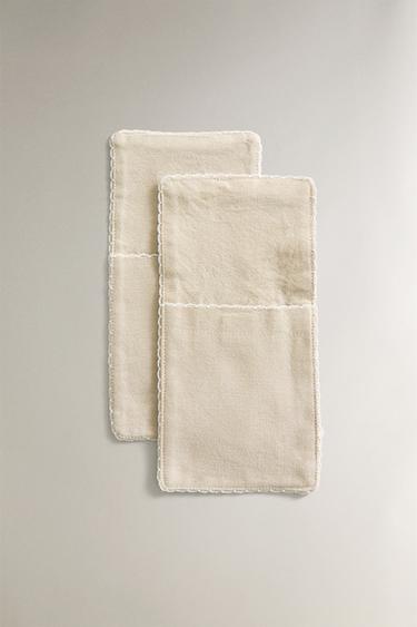 LOT RANGE-COUVERTS COTON (LOT DE 2) - Beige clair de Zara - Image 2