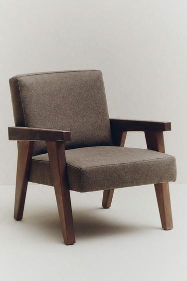 SILLÓN NOGAL TAPIZADO ZARA HOME BY BLASCO - Chocolate de Zara