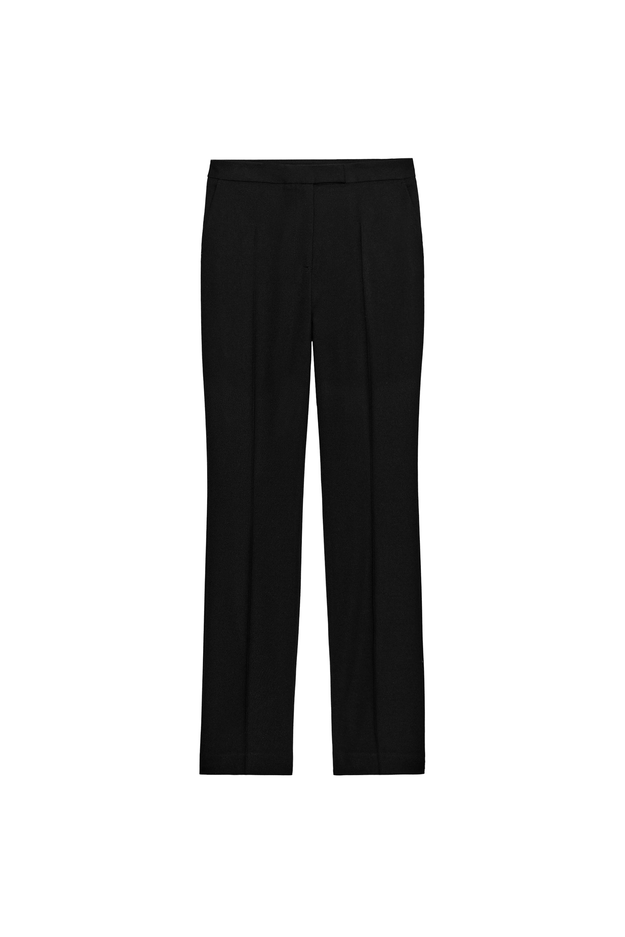 HIGH-RISE STRAIGHT-LEG PANTS