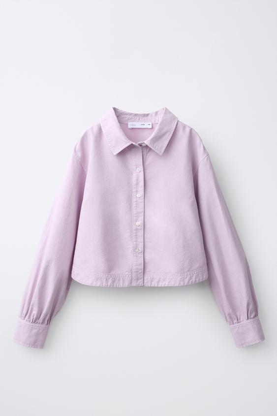 CHEMISE OXFORD FRUIT OF THE LOOM™ - Mauve clair de Zara - Image 0
