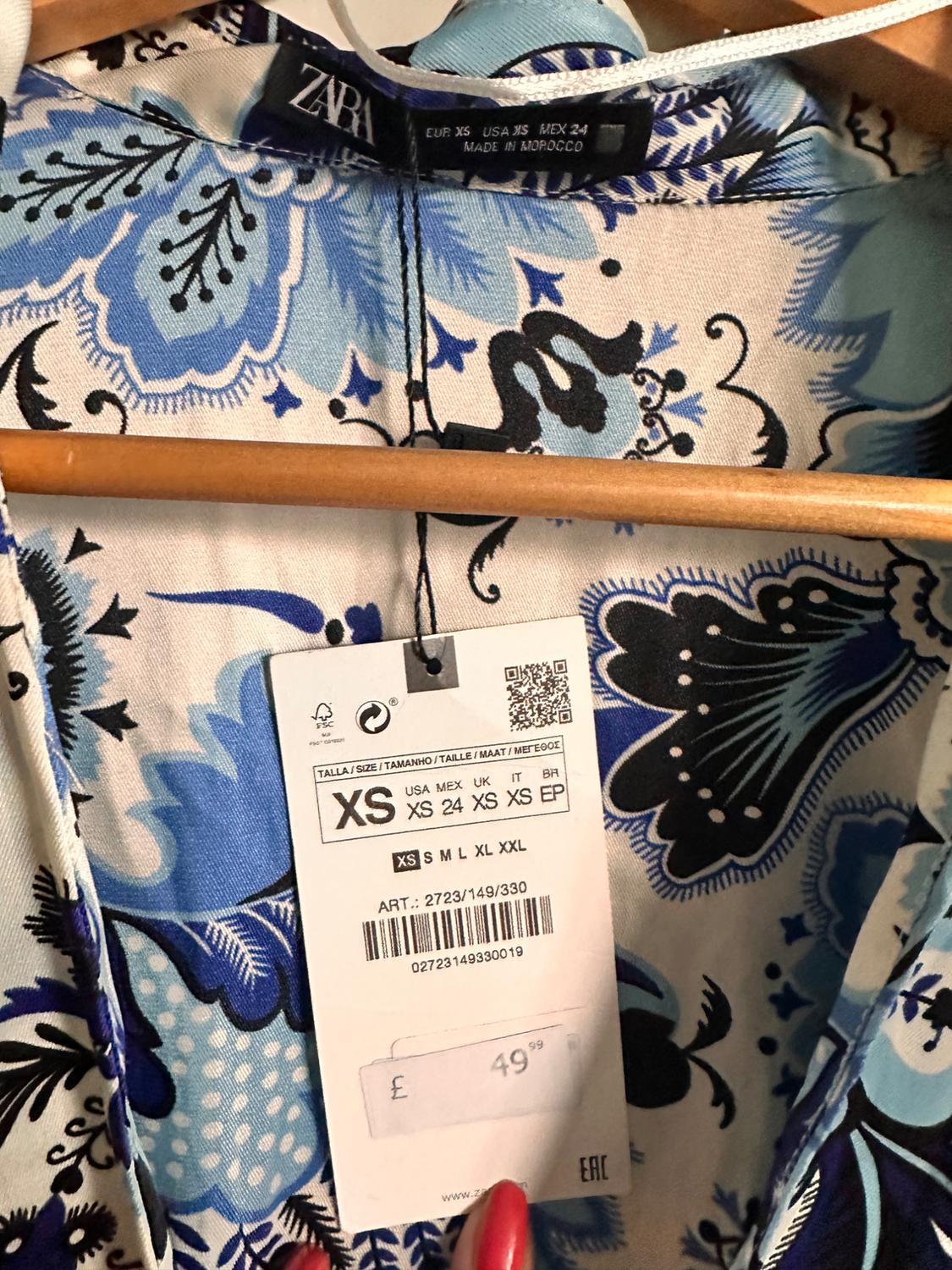 CROSSOVER DRESS WITH FLORAL PRINT - Image 8