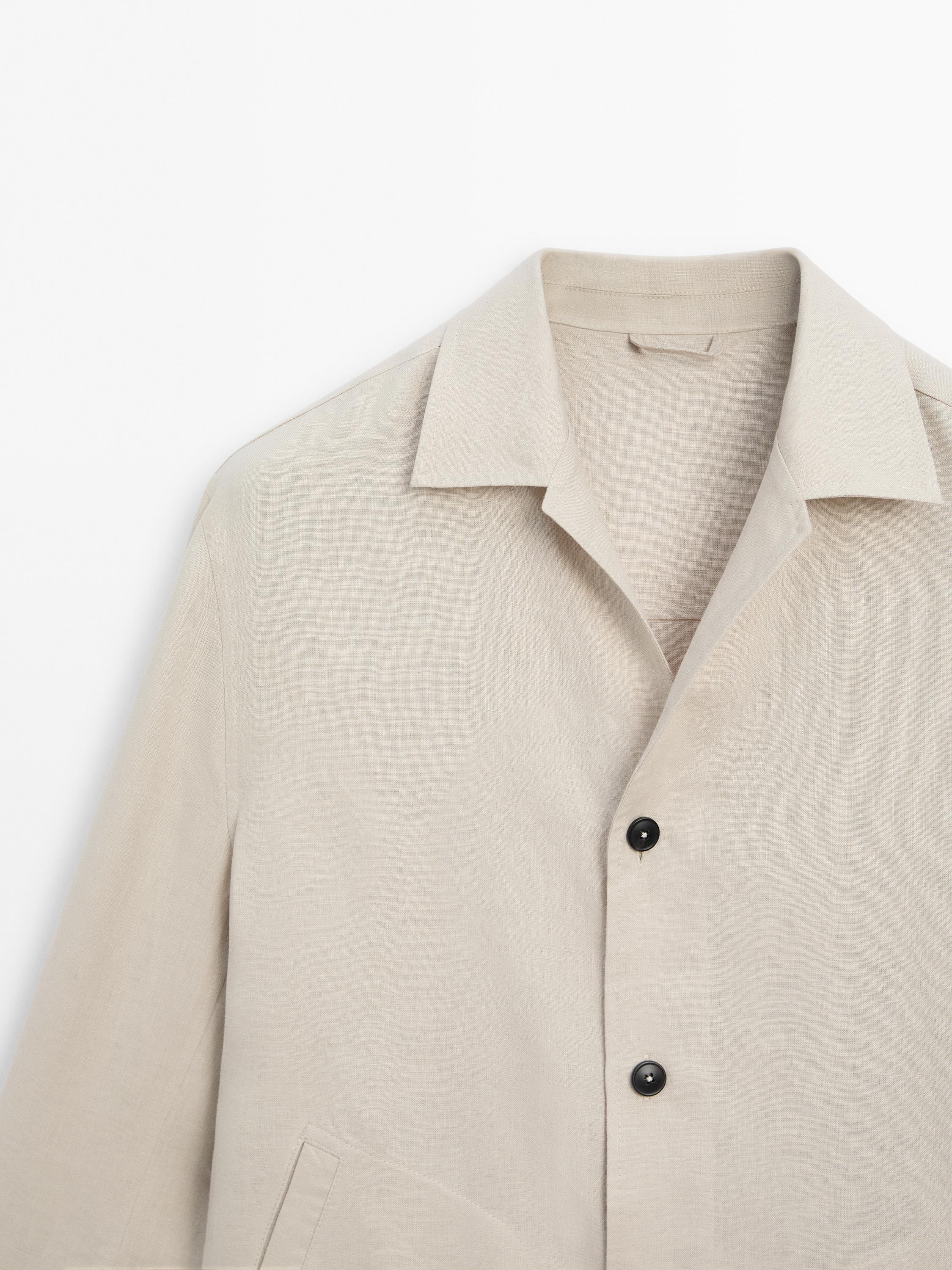 100% linen co-ord overshirt