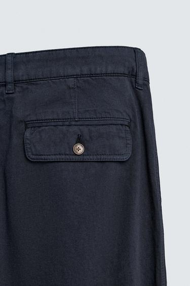 PANTALON STRAIGHT FIT DÉLAVÉ - Bleu de Zara - Image 8