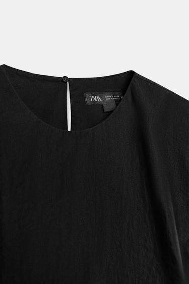 TOP PEPLUM SANS MANCHES ZW COLLECTION - Noir de Zara - Image 7