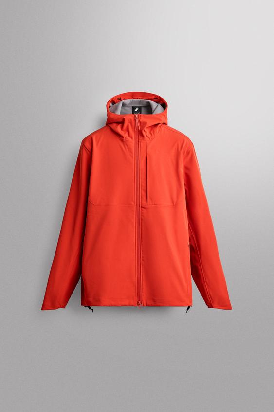 FUNKTIONS-JACKE IN MATERIALKOMBINATION, WASSERABWEISEND - Weiß / Rot von Zara - Bild 0