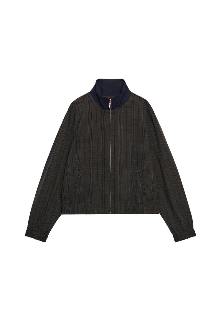 CHECK BOMBER JACKET