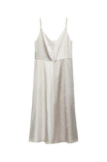 SATIN EFFECT SLIP DRESS ZW COLLECTION