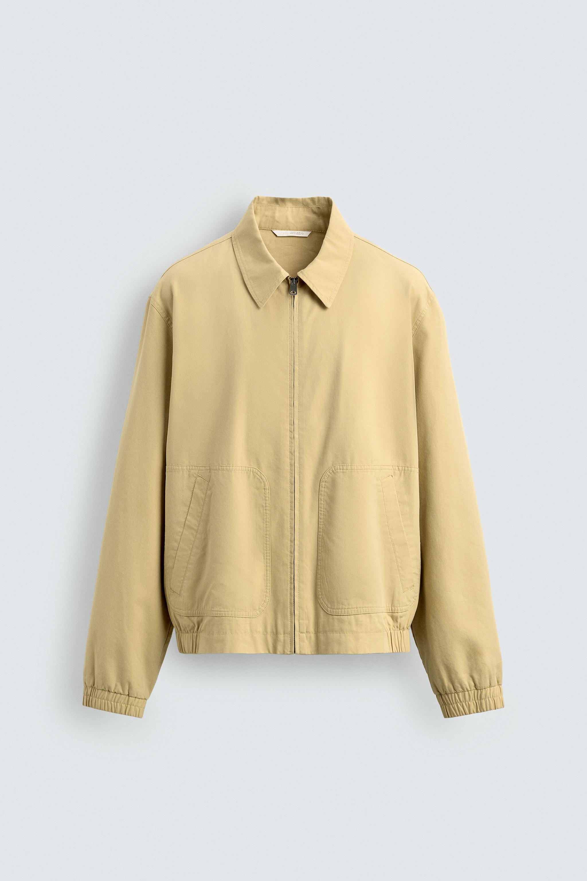 BLOUSON REGULAR FIT EN COTON ET LYOCELL