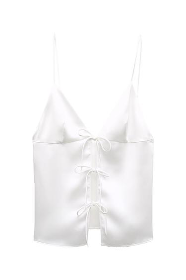 TOP SATINADO LAZOS