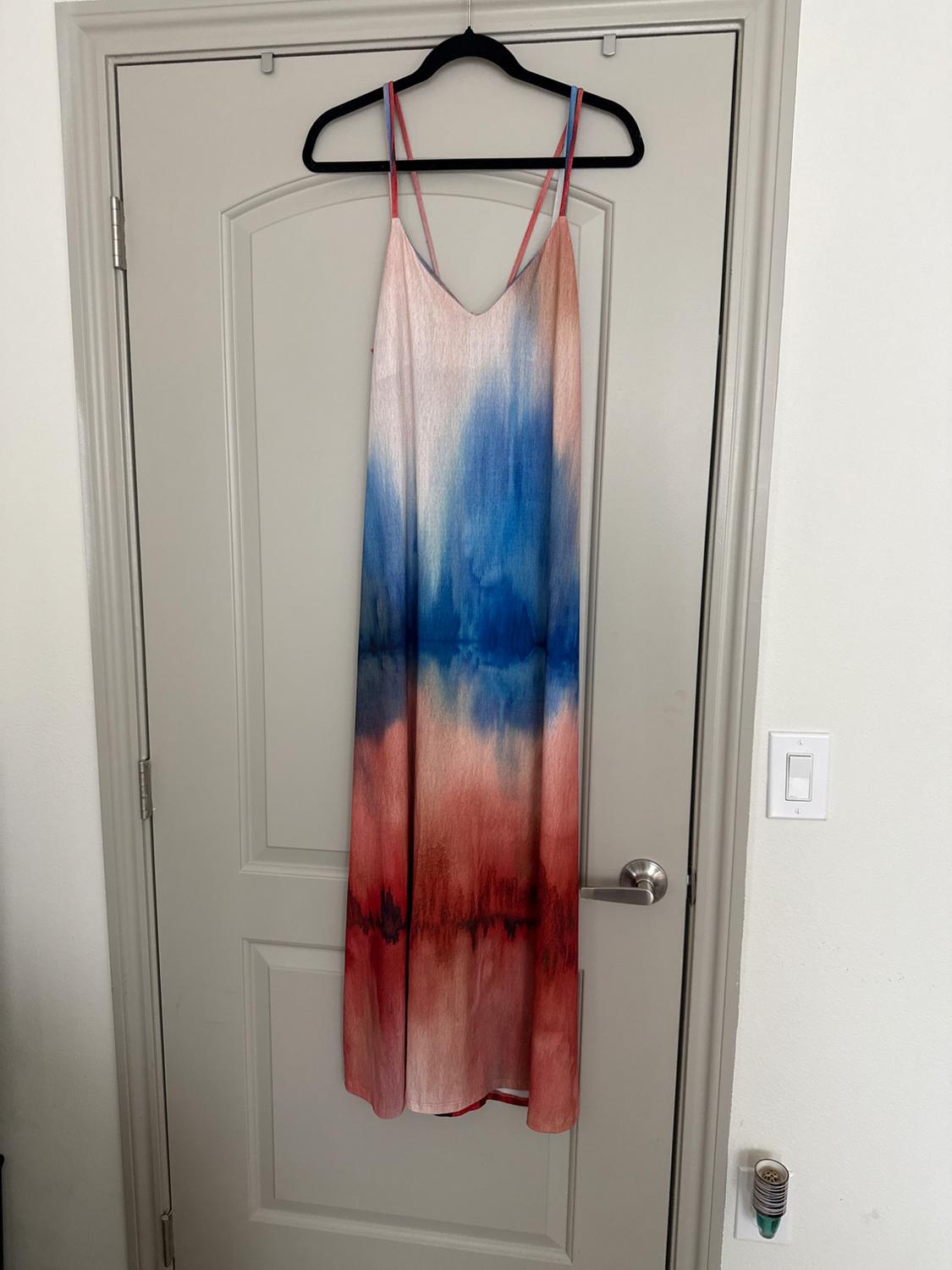 PRINTED STRAPPY DRESS