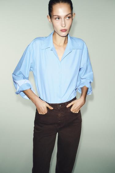 JEAN Z1975 MOM FIT TAILLE HAUTE - Marron de Zara - Image 2