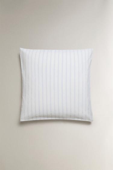 TAIE D’OREILLER DOUBLE RAYURES EN COTON - Blanc cassé de Zara - Image 2