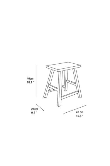 ELM WOOD STOOL - Light beige by Zara - Image 5