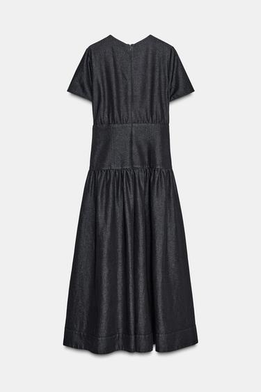 MIDI-JEANSKLEID ZW COLLECTION - Blau von Zara