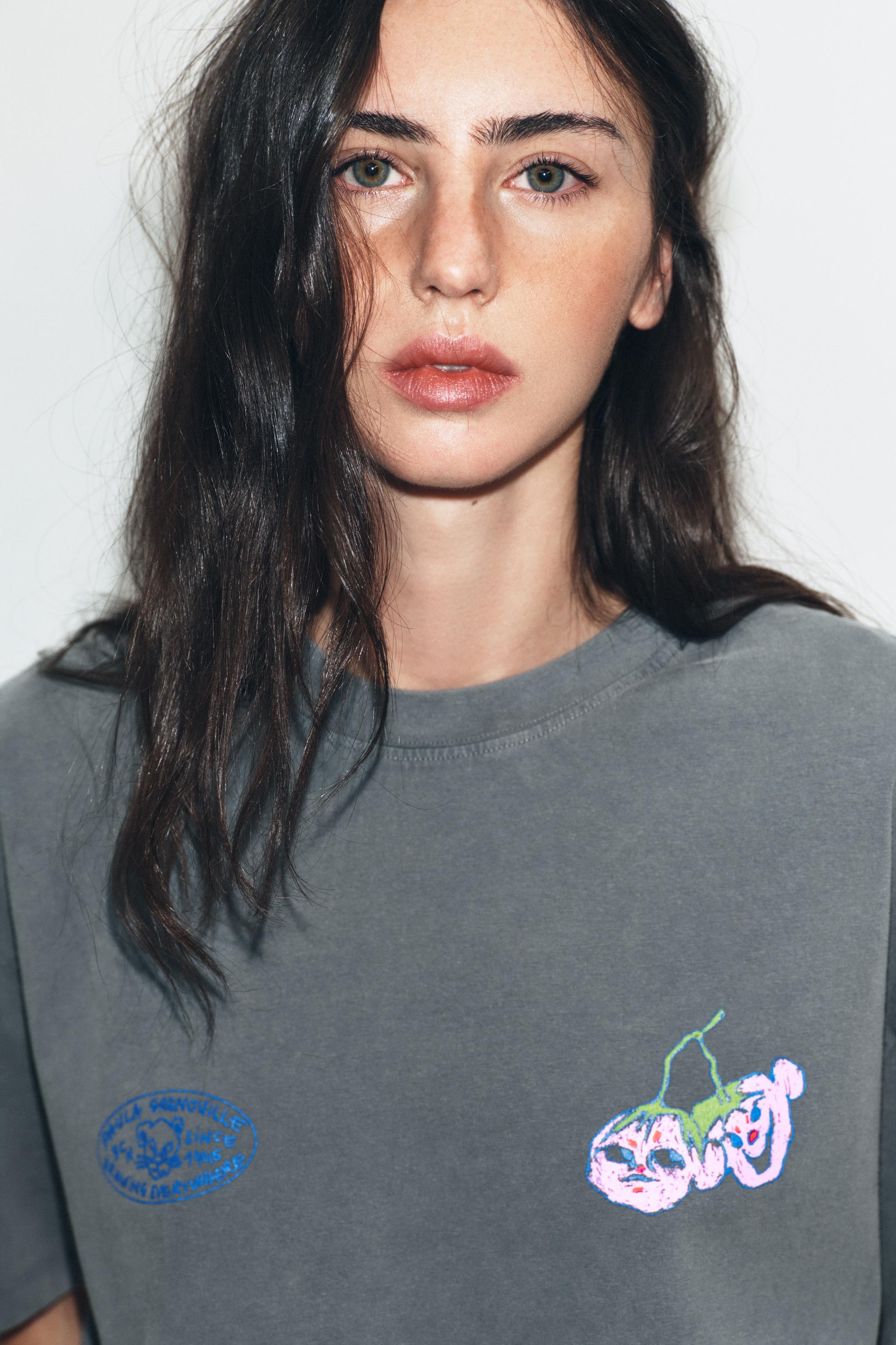 PAULA GRENOUILLE WASHED EFFECT T-SHIRT