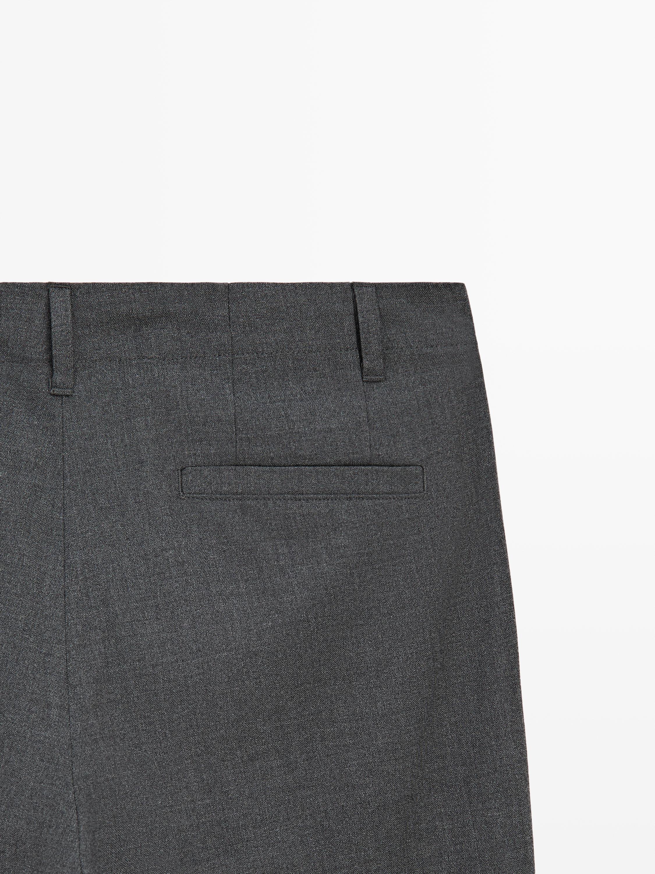 Pantalon texturé laine froide