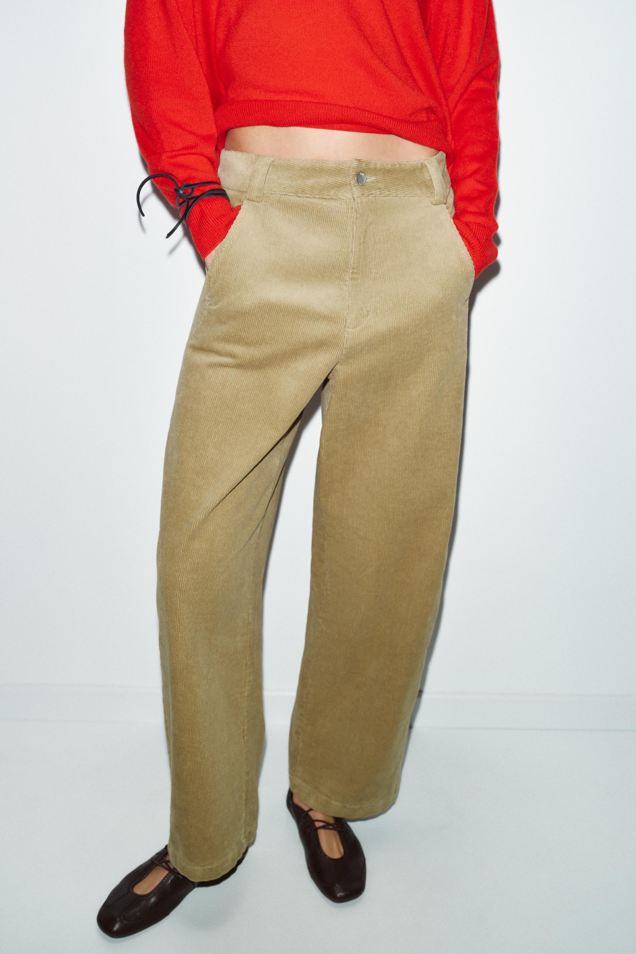 PANTALON EN VELOURS CÔTELÉ BARREL